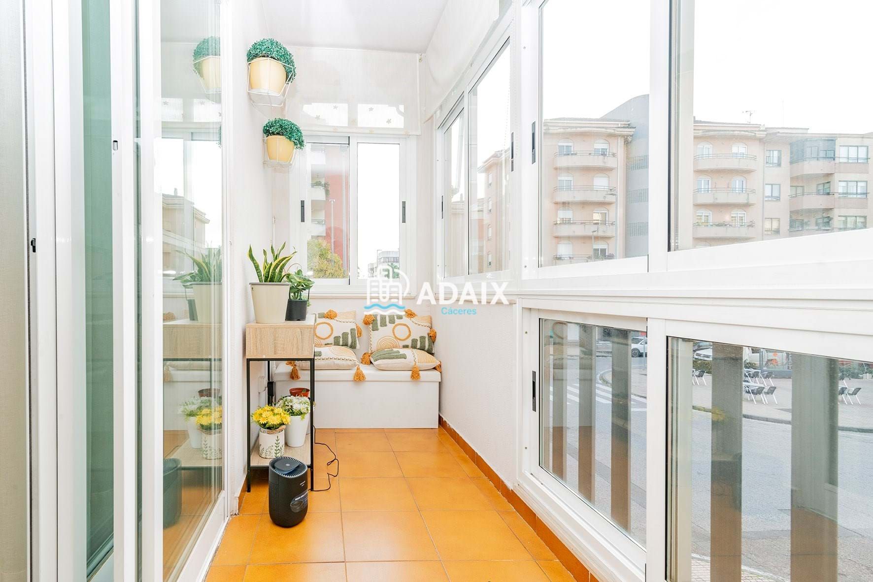 Balcony of Flat for sale in Cáceres Capital  with Air Conditioner, Heating and Terrace