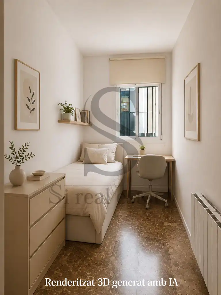 Bedroom of Flat for sale in Barcelona  with Air Conditioner, Heating and Terrace