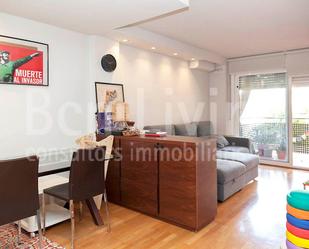 Living room of Attic for sale in  Barcelona Capital  with Air Conditioner, Heating and Terrace