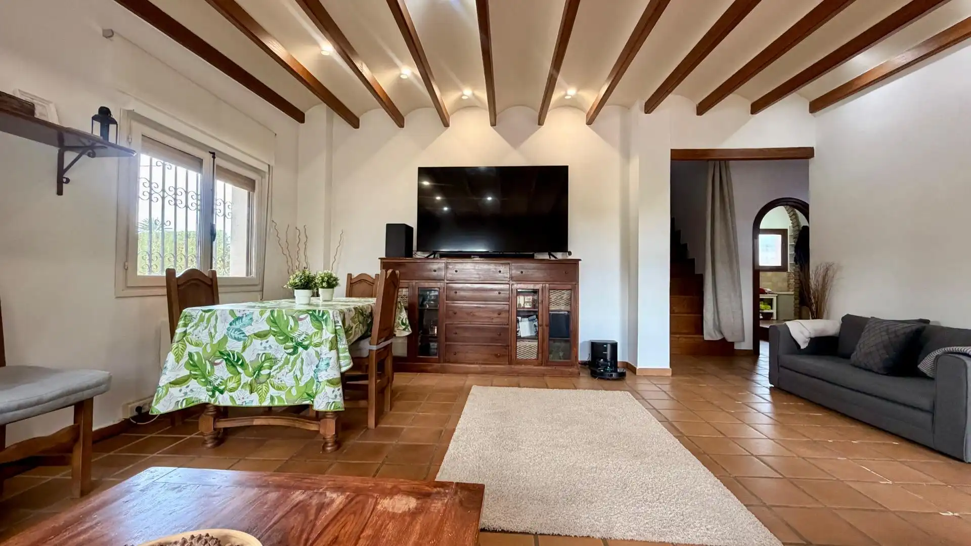 Living room of Houses for sale in Elche / Elx  with Air Conditioner, Private garden and Terrace