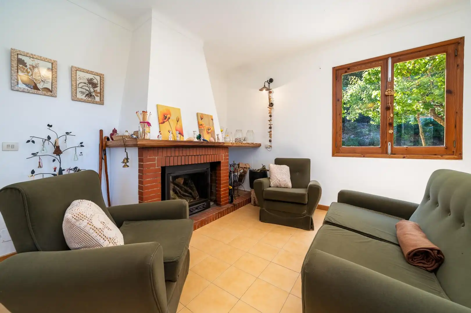 Sala de estar de Finca rústica en venta en Sant Joan con Jardín privado, Terraza y Trastero