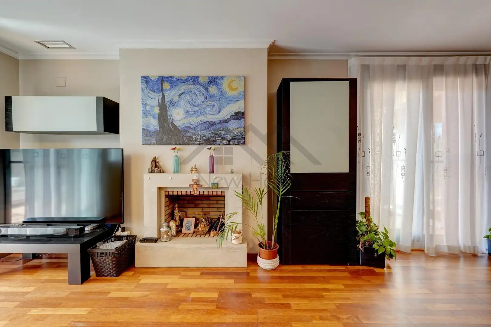 Living room of Detached homes for sale in Bétera  with Air Conditioner, Private garden and Parquet flooring