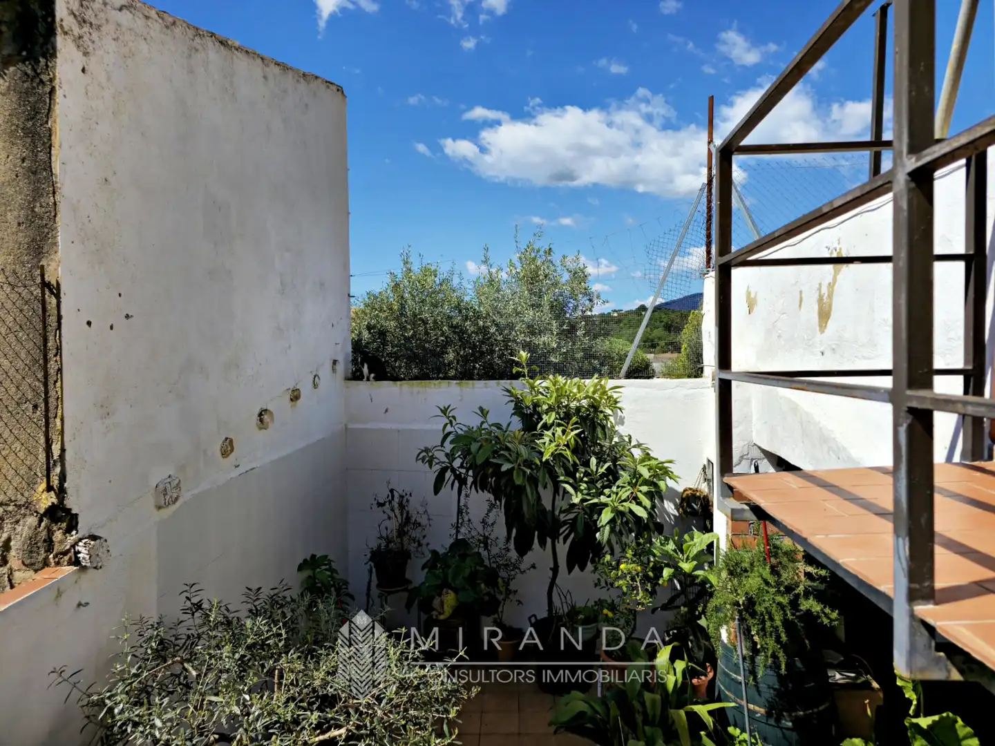 Jardín de Casa adosada de alquiler con opción a compra en Breda con Aire acondicionado, Calefacción y Parquet