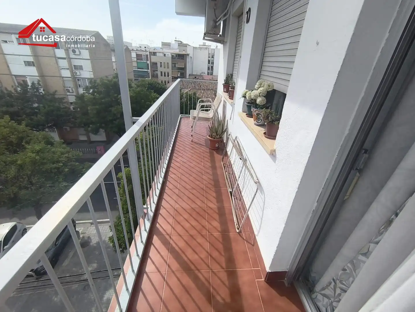 Balcony of Flat for sale in Córdoba  with Air Conditioner, Terrace and Furnished