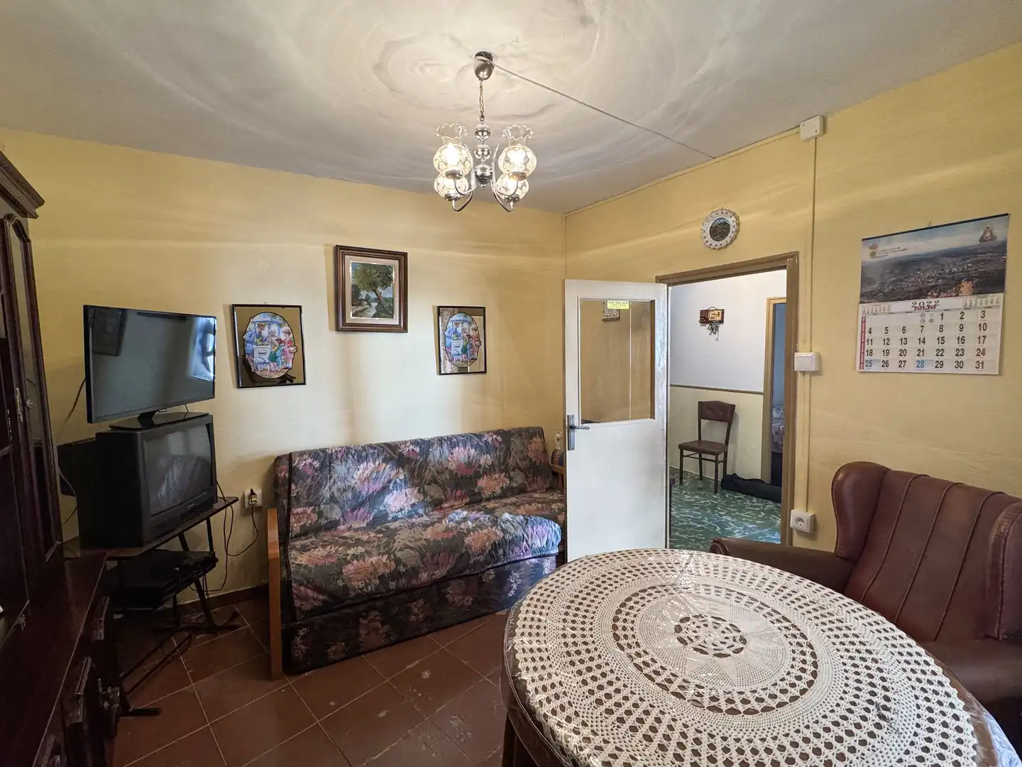 Sala de estar de Finca rústica en venta en La Nava de Ricomalillo, Toledo
