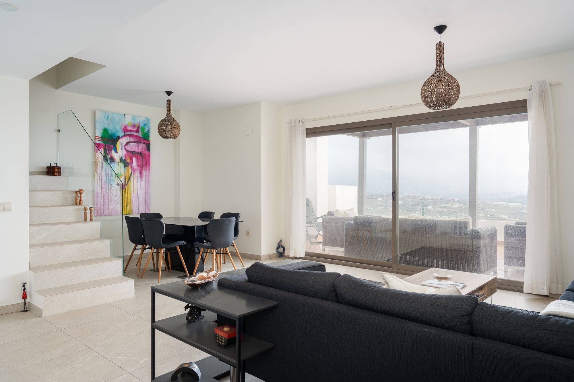 Sala d'estar de Àtic en venda en Mijas amb Terrassa i Balcó