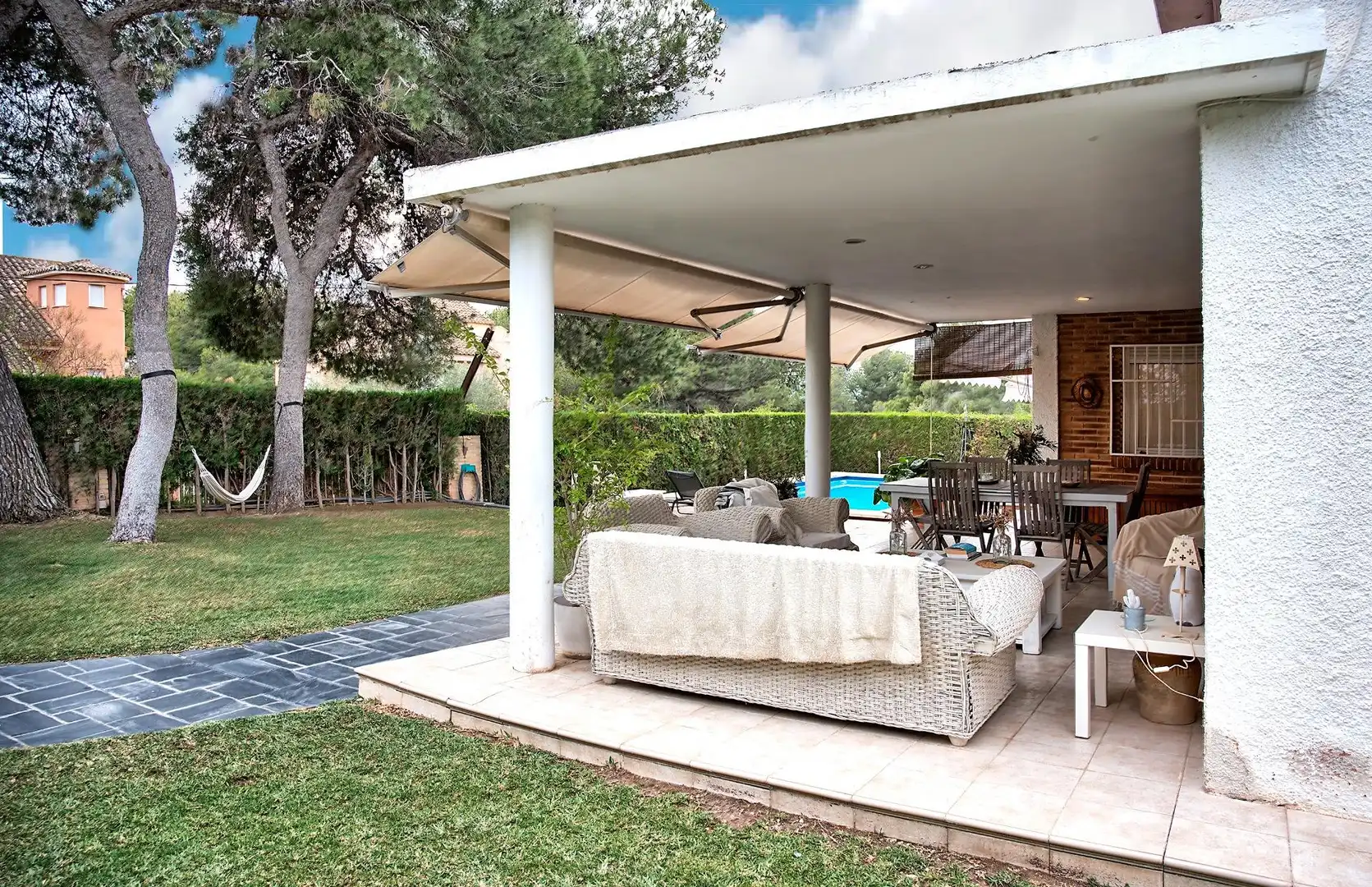 Terraza de Casa o chalet en venta en Paterna con Aire acondicionado, Calefacción y Jardín privado