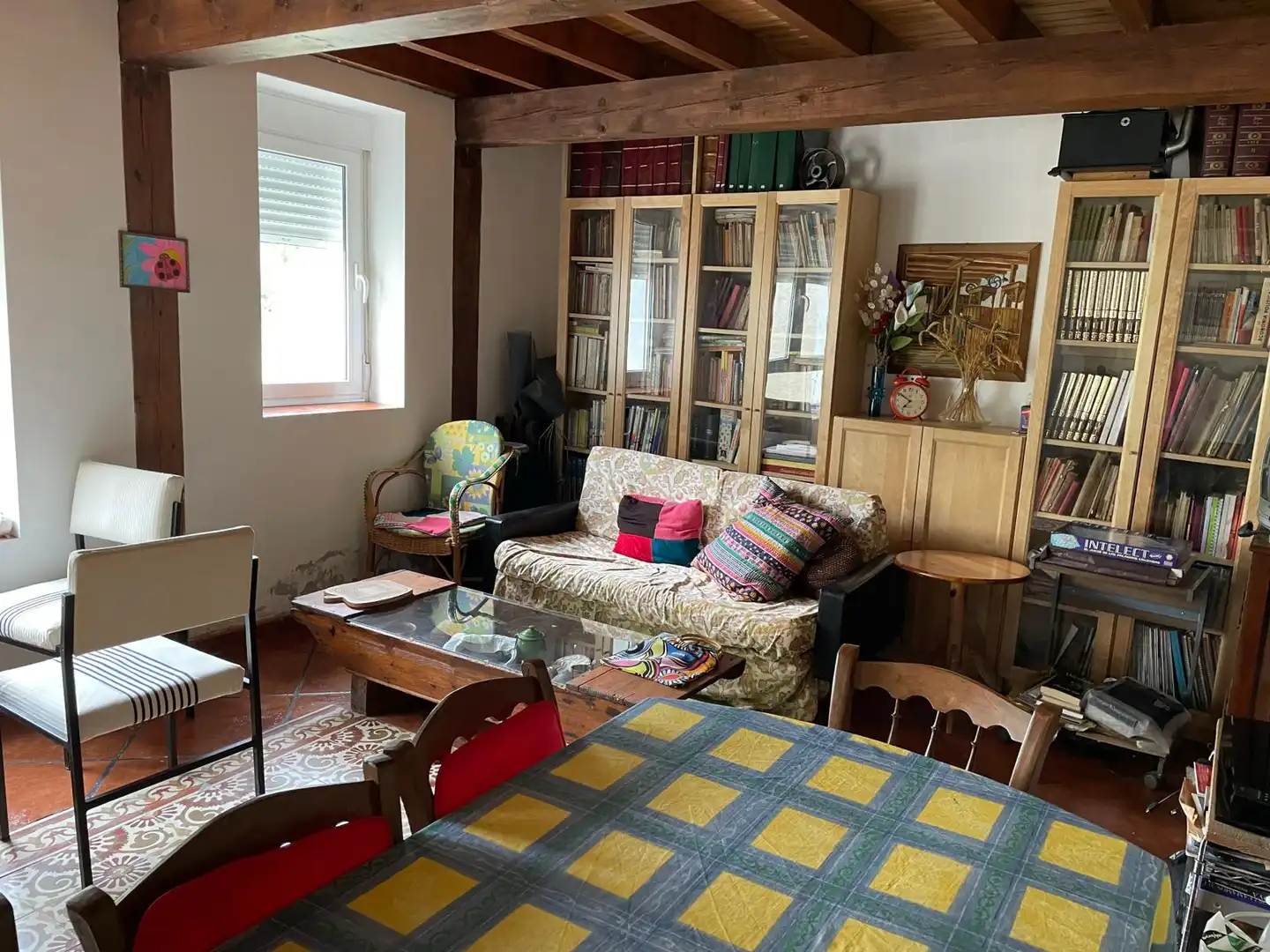 Sala d'estar de Finca rústica en venda en Castrillo de Riopisuerga amb Jardí privat i Traster