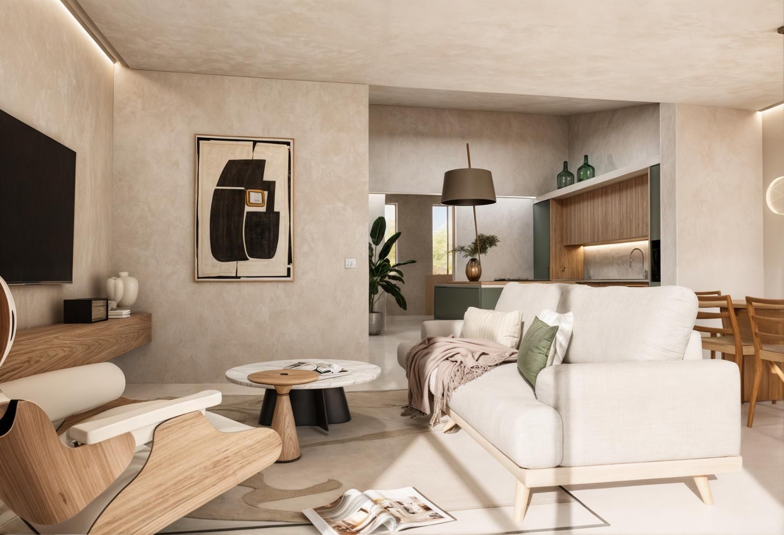 Living room of Attic for sale in Santa María del Camí  with Air Conditioner, Heating and Terrace