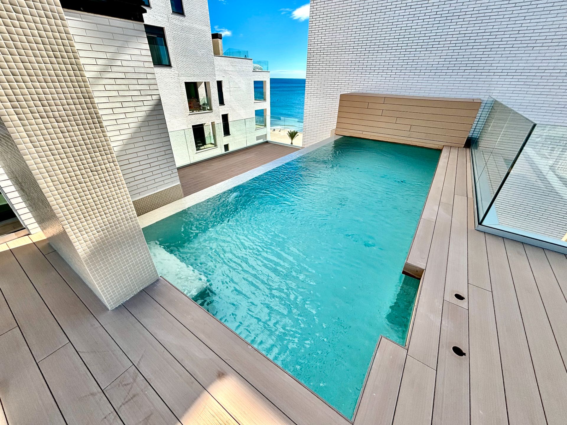 Swimming pool of Attic for sale in El Campello  with Air Conditioner, Heating and Terrace