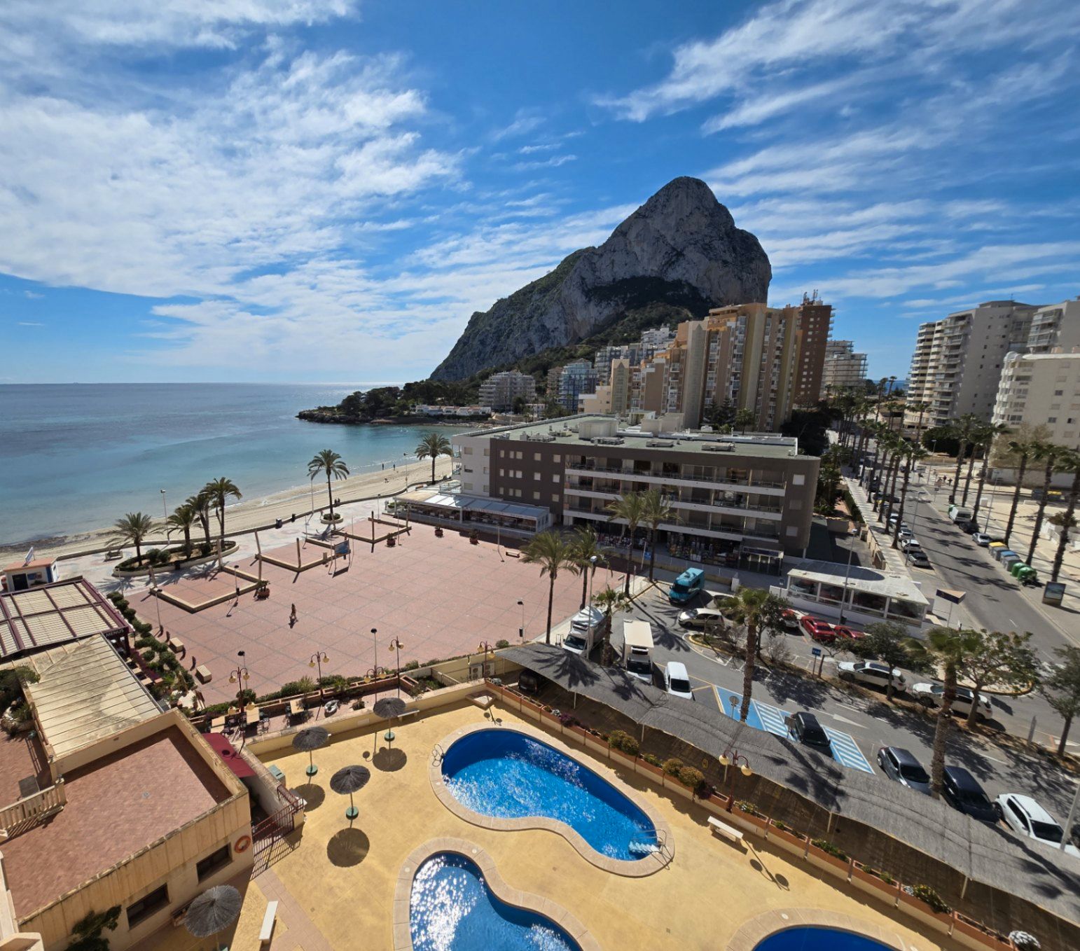Dormitori de Apartament en venda en Calpe / Calp amb Aire condicionat, Calefacció i Jardí privat