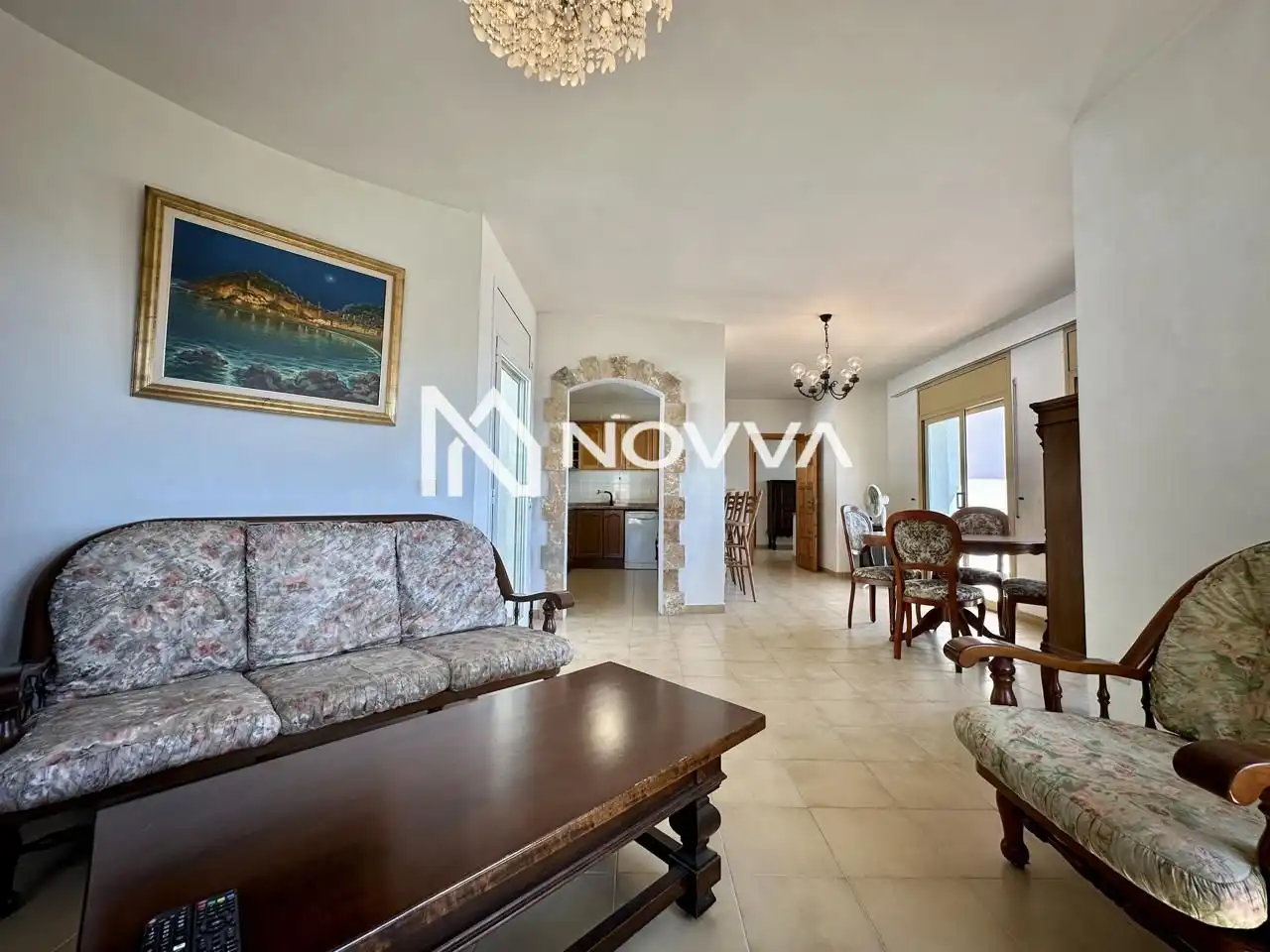 Sala d'estar de Casa o xalet en venda en Lloret de Mar amb Jardí privat, Terrassa i Piscina