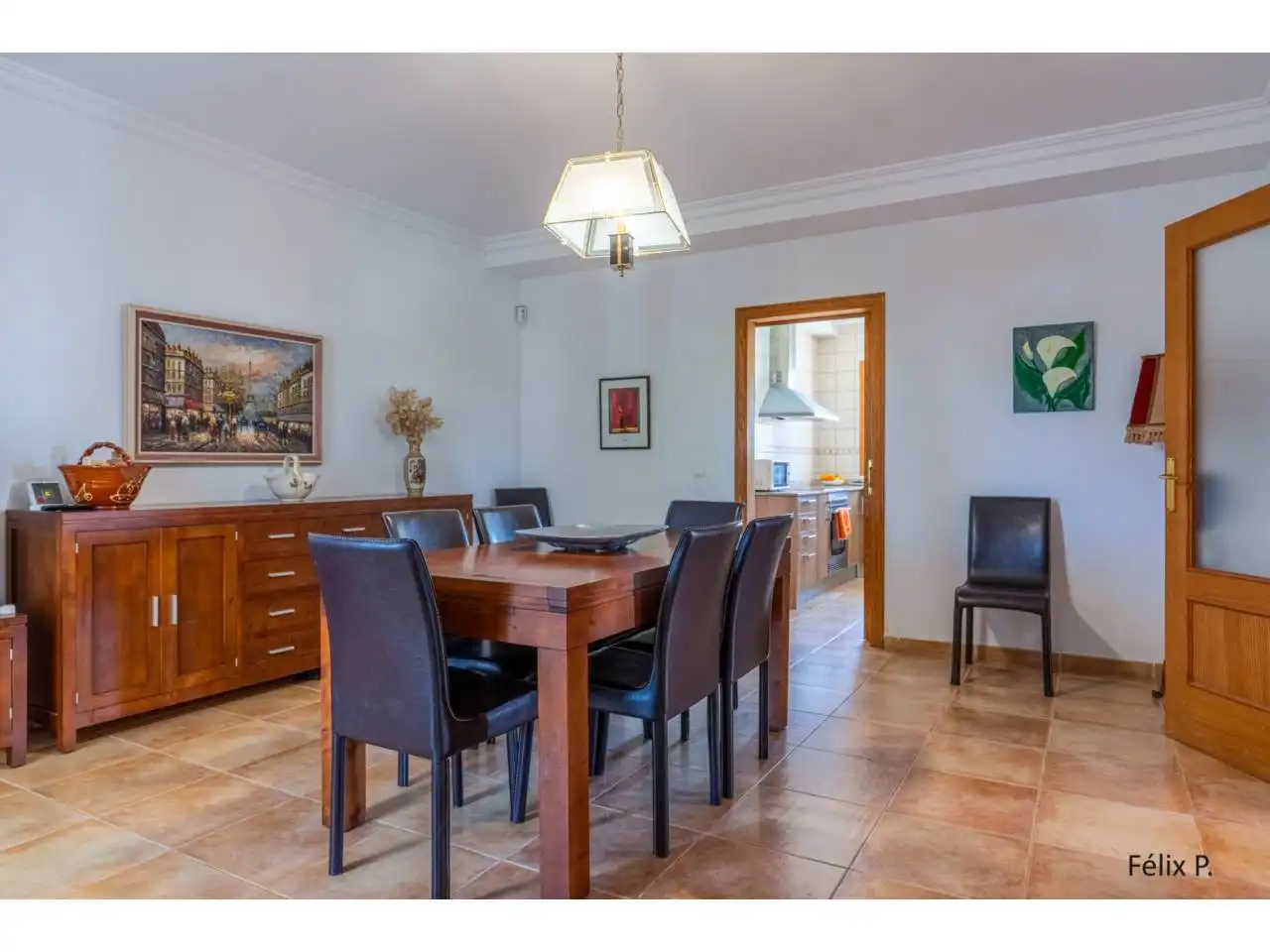 Menjador de Finca rústica en venda en Muro amb Aire condicionat, Jardí privat i Terrassa