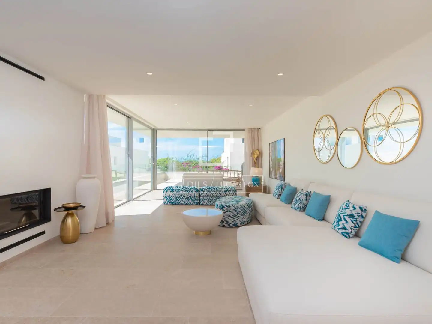 Living room of Houses for sale in Sant Josep de sa Talaia  with Air Conditioner, Heating and Private garden