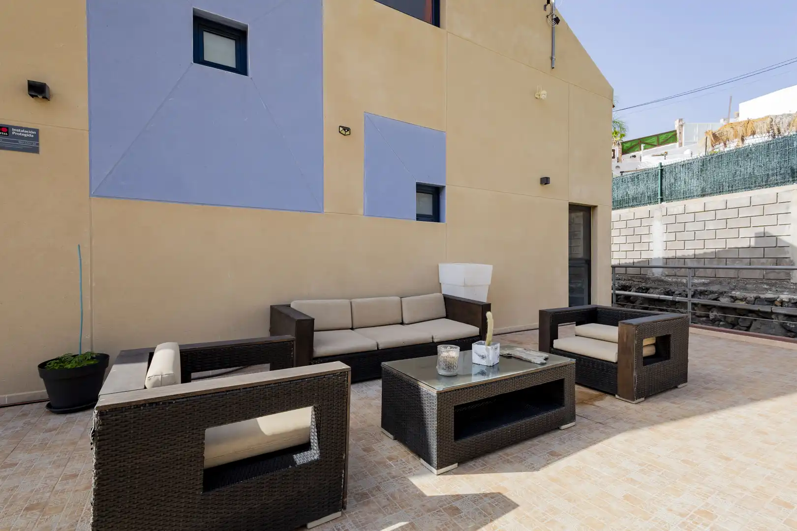 Terrasse von Haus oder Chalet zur Miete in Araya