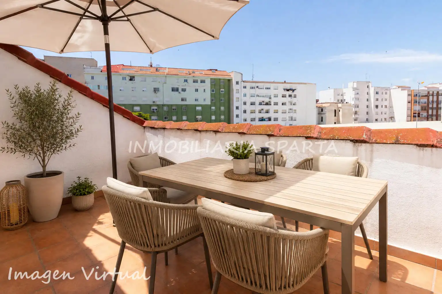 Terrace of Duplexes for sale in Ciudad Real  with Air Conditioner, Heating and Parquet flooring