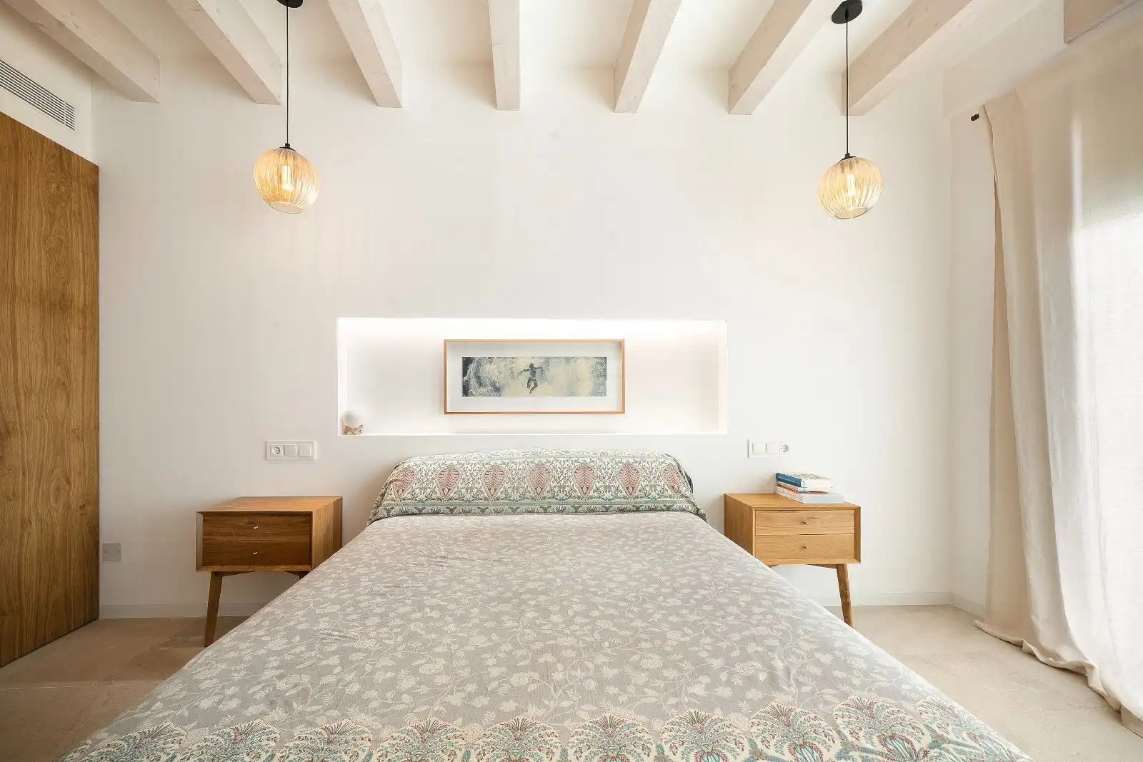 Bedroom of Detached homes for sale in Pollença  with Air Conditioner, Heating and Parquet flooring
