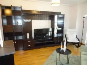 Sala de estar de Dúplex de alquiler en Gijón  con Calefacción, Parquet y Amueblado