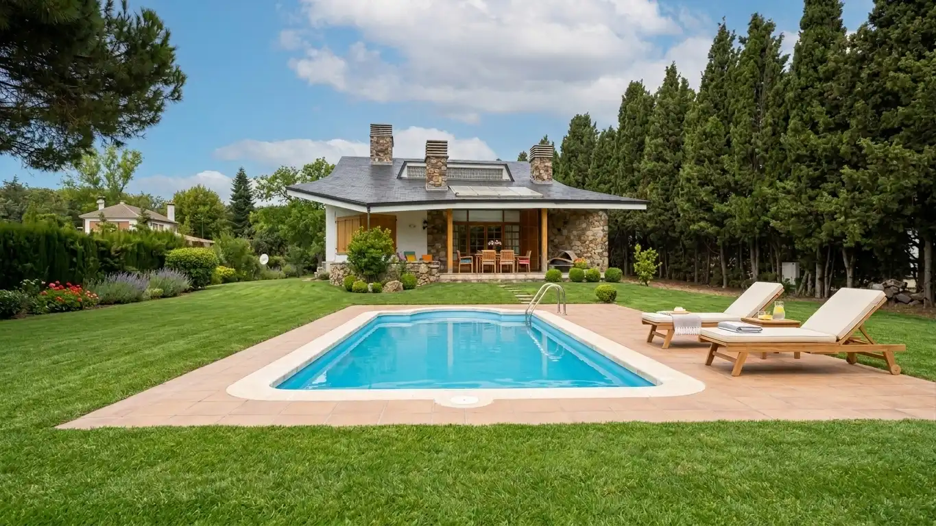 Piscina de Casa o xalet en venda en Llinars del Vallès amb Calefacció i Jardí privat
