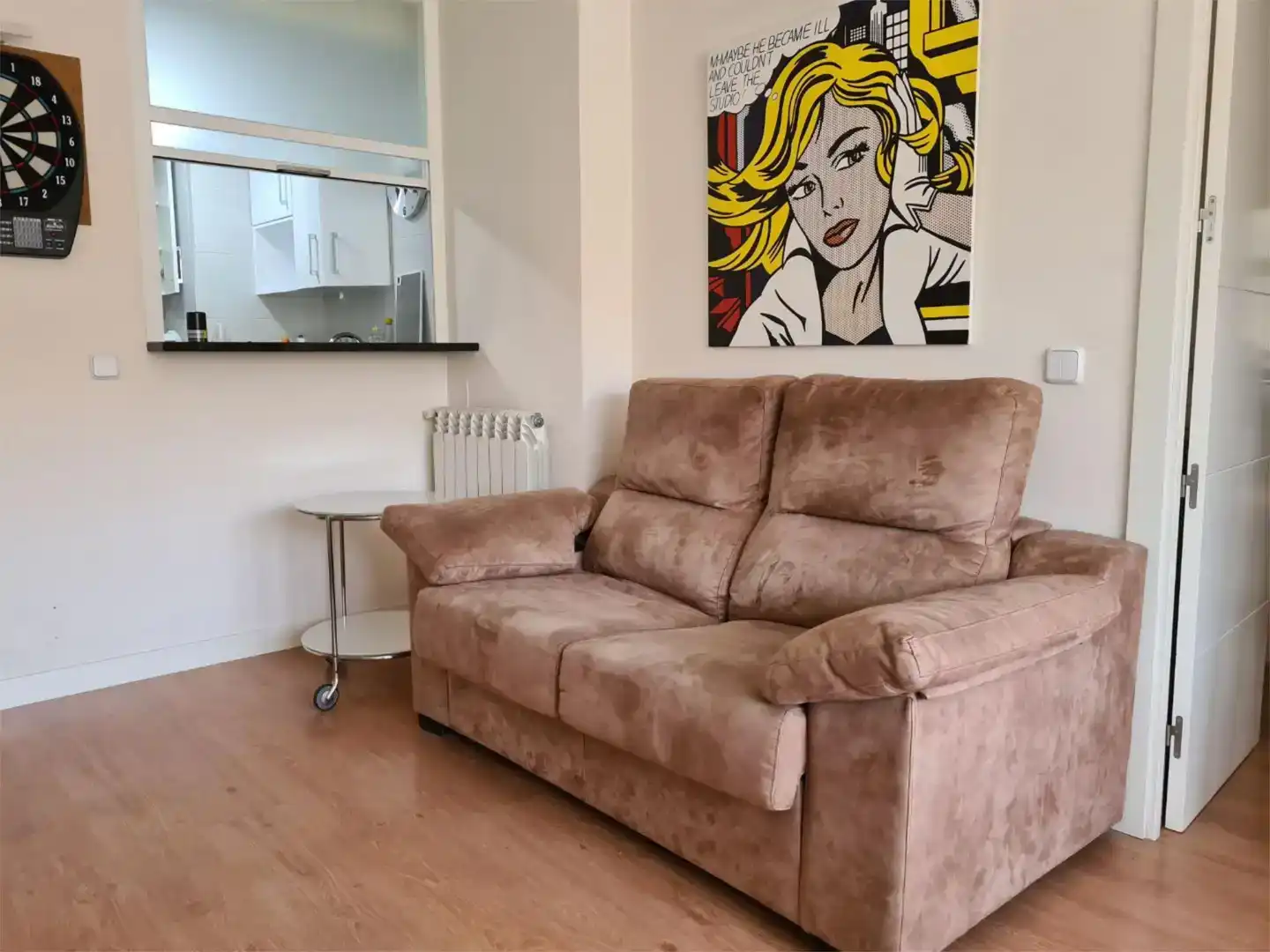 Wohnzimmer von Wohnung zur Miete in  Madrid Capital mit Klimaanlage