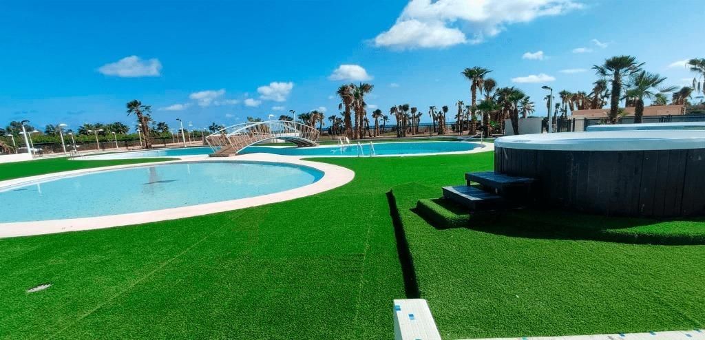 Swimming pool of Apartment for sale in Cabanes  with Heating, Terrace and Community pool