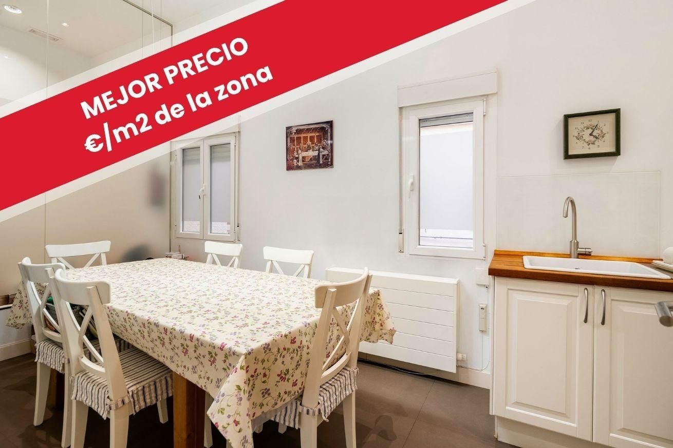 Dining room of Flat for sale in  Madrid Capital  with Air Conditioner, Heating and Storage room