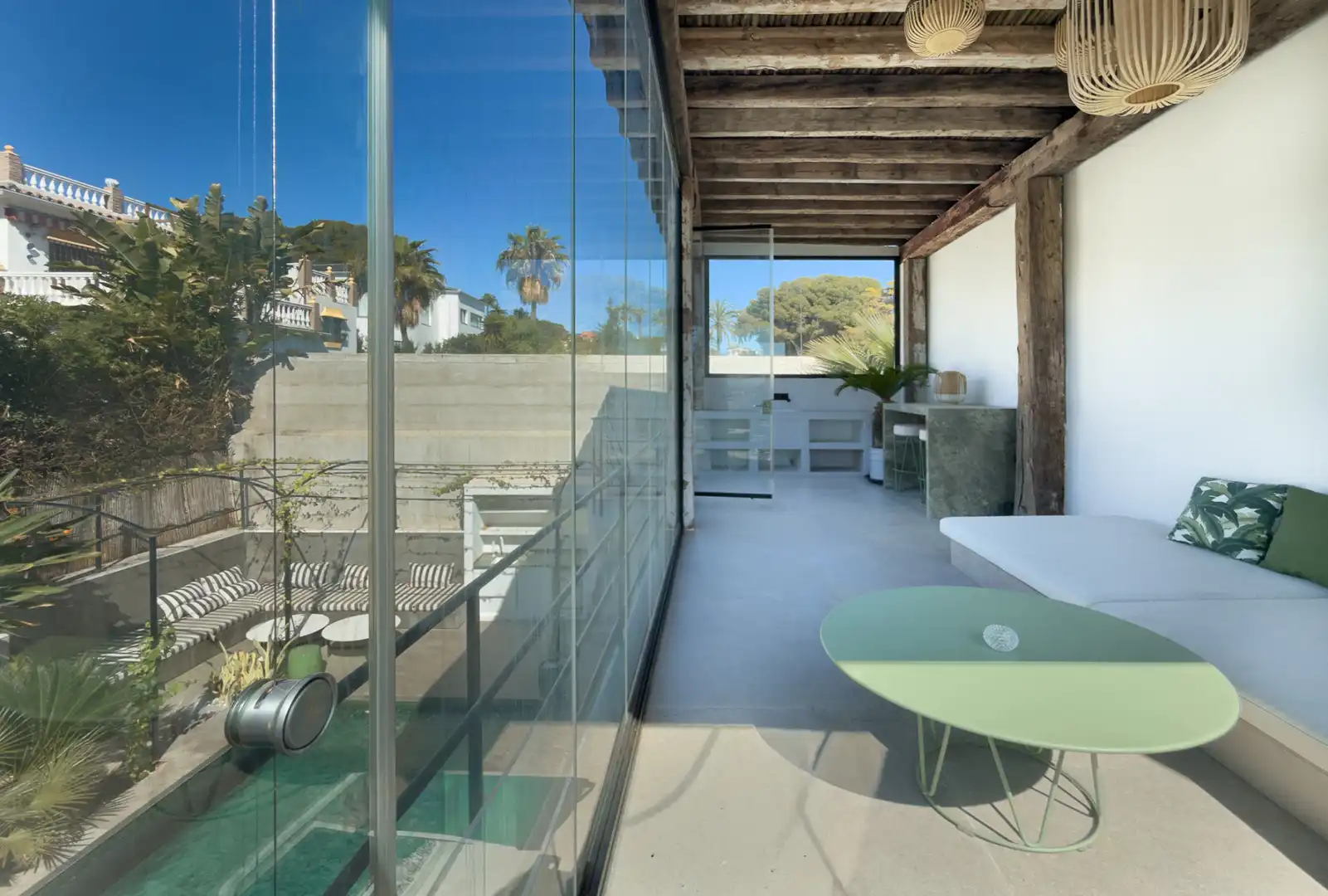 Terrassa de Casa o xalet en venda en Marbella amb Aire condicionat, Jardí privat i Terrassa