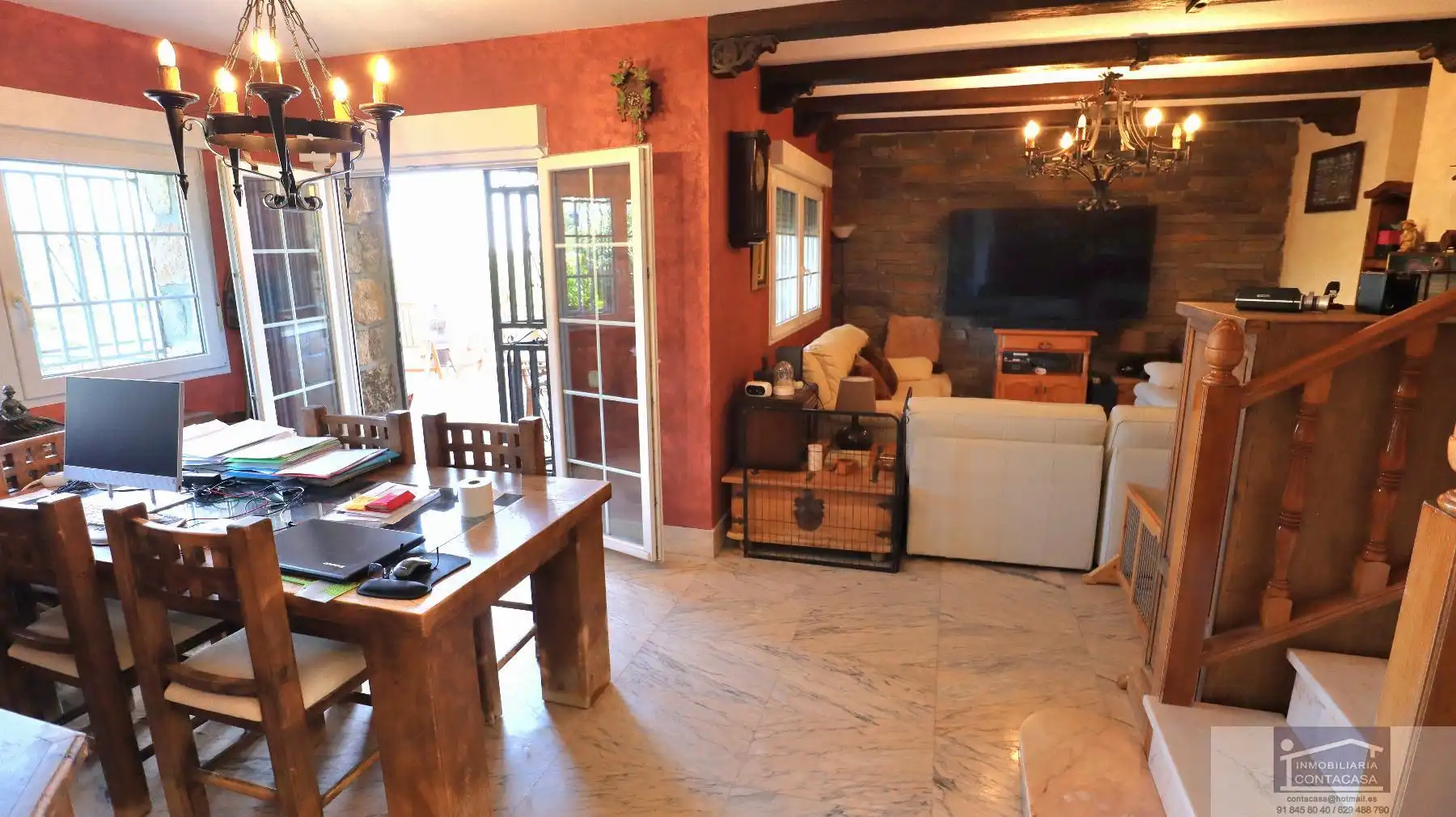 Sala de estar de Casa o chalet en venta en El Boalo - Cerceda – Mataelpino con Aire acondicionado, Calefacción y Terraza