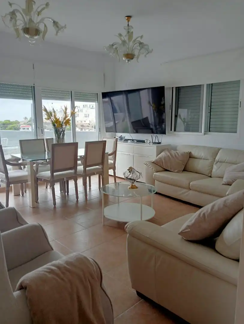 Sala de estar de Casa adosada en venta en Cullera con Aire acondicionado, Terraza y Balcón