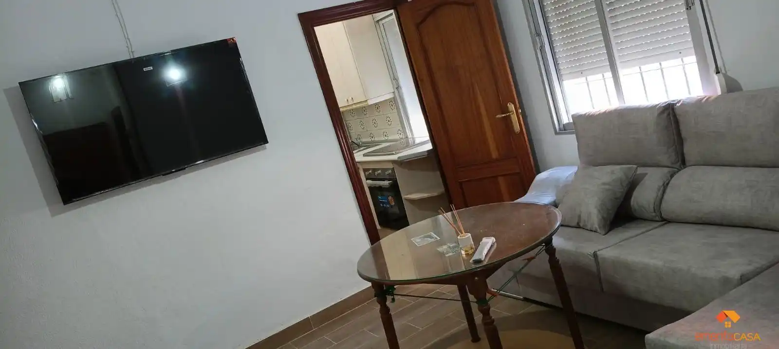 Sala d'estar de Apartament en venda en Mérida amb Aire condicionat i Moblat