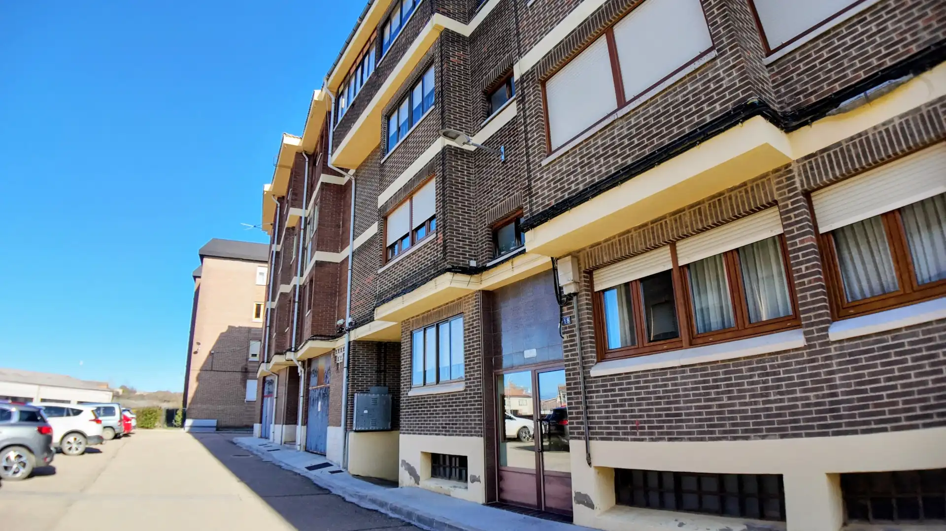 Exterior view of Flat for sale in Herrera de Pisuerga  with Heating, Terrace and Furnished