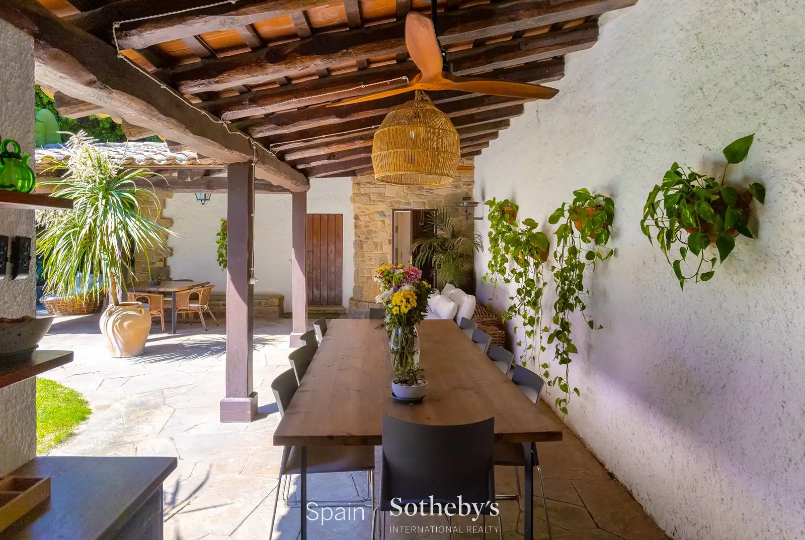 Terrace of Country homes for sale in Premià de Dalt  with Air Conditioner, Heating and Private garden