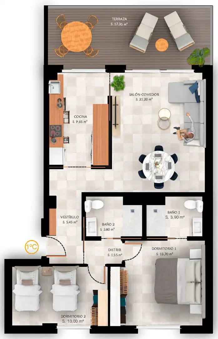Appartement compact avec piscine à vendre à Balcón de Finestrat - Terra Marina, imagen 3