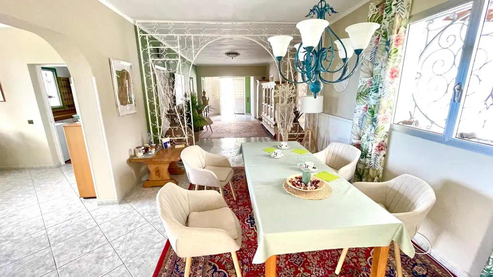 Dining room of Houses for sale in La Orotava  with Private garden, Terrace and Furnished