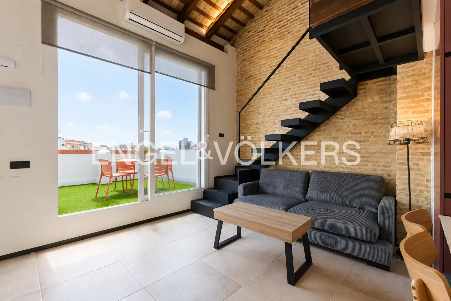 Terraza de Piso de alquiler en Valencia con Aire acondicionado, Calefacción y Terraza