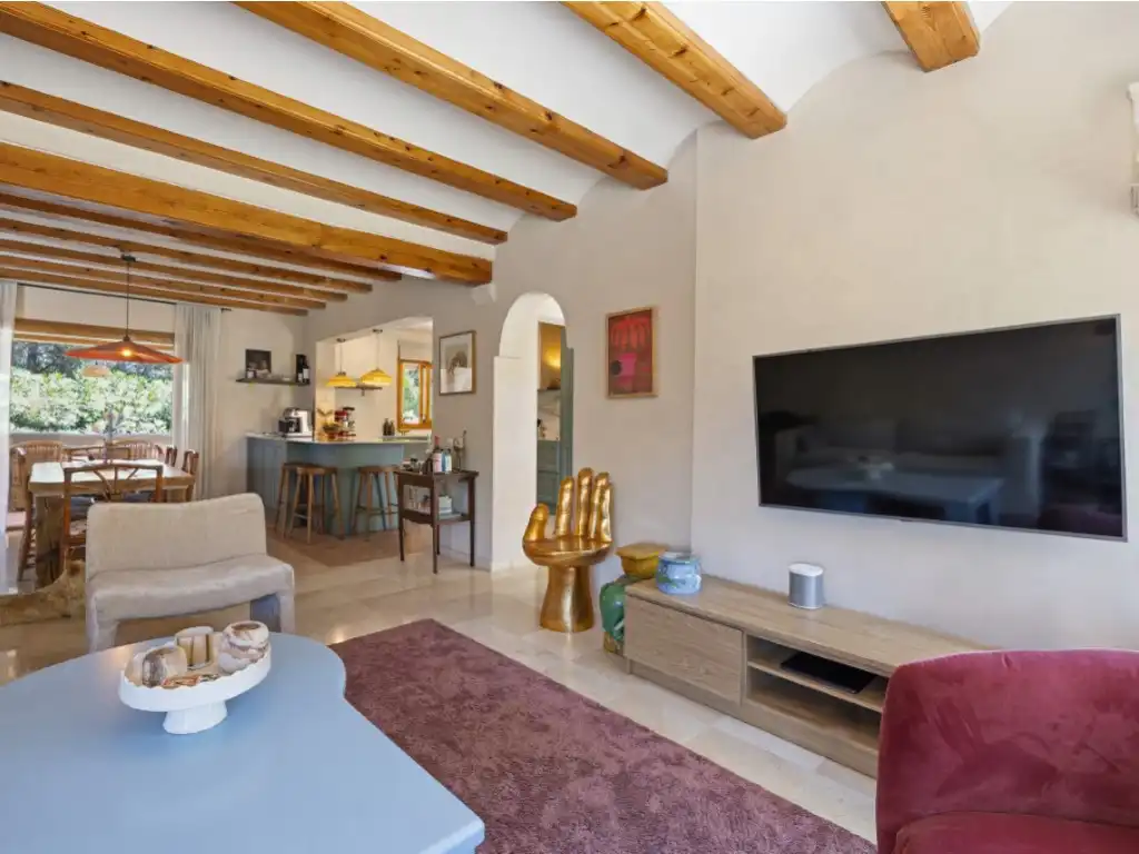Wohnzimmer von Haus oder Chalet zur Miete in Jávea / Xàbia mit Heizung, Privatgarten und Terrasse