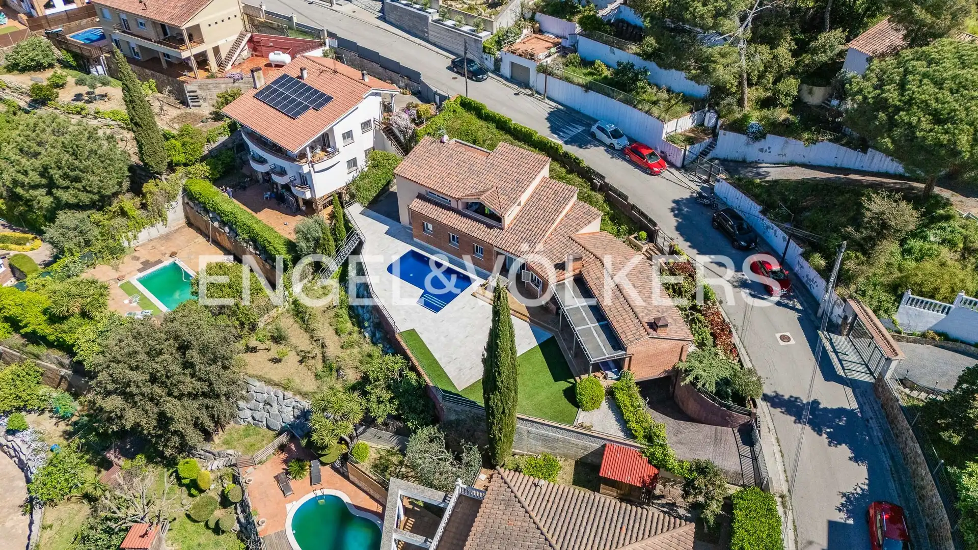 Vista exterior de Casa o xalet en venda en Sant Fost de Campsentelles amb Calefacció, Jardí privat i Parquet