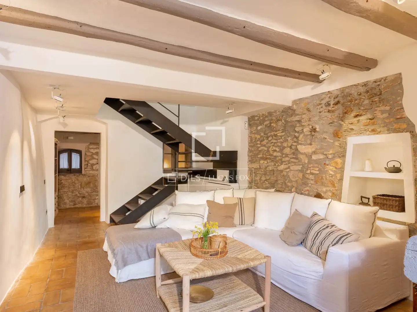 Sala de estar de Casa o chalet en venta en Begur con Aire acondicionado, Calefacción y Jardín privado