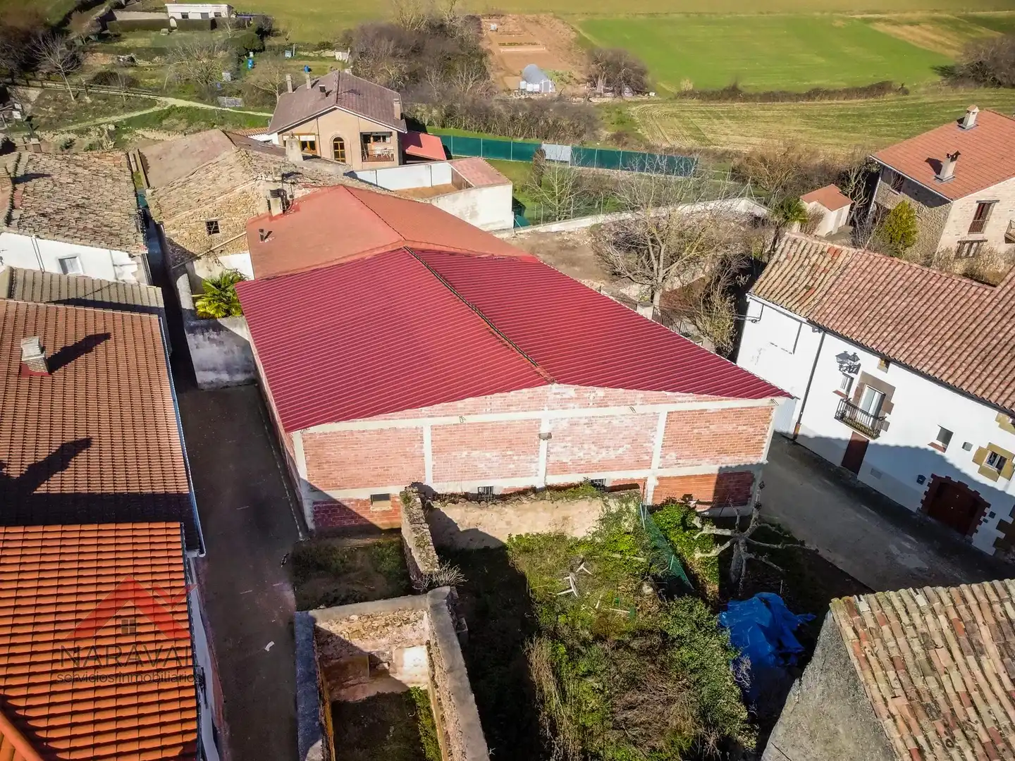 Vista exterior de Casa adosada en venta en Mendaza con Trastero