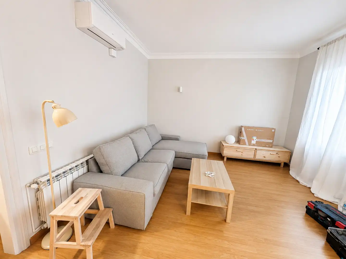 Wohnzimmer von Wohnung zur Miete in Barcelona mit Klimaanlage, Heizung und Möbliert
