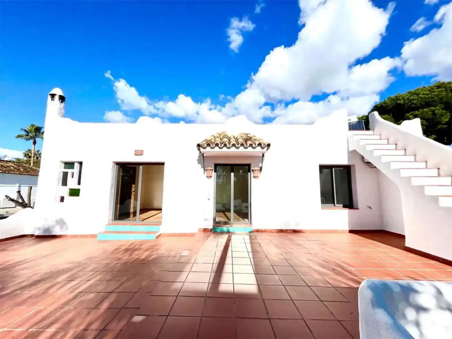 Terrace of Flat for sale in Marbella  with Air Conditioner, Private garden and Swimming Pool