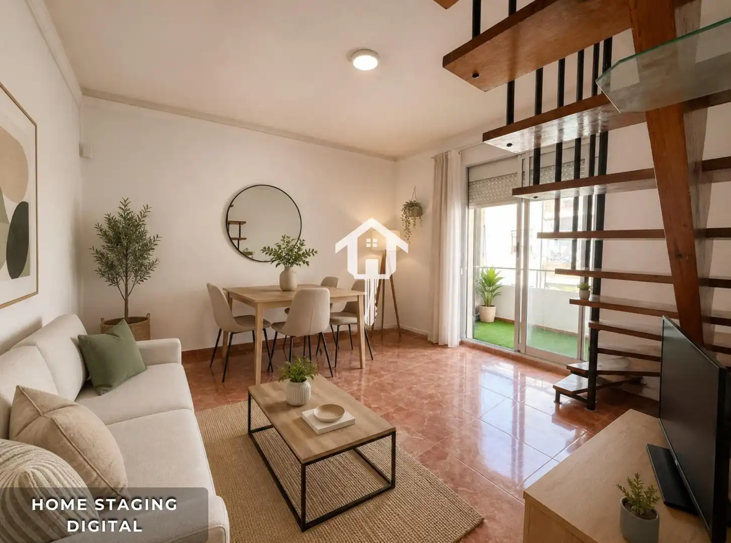 Living room of Duplexes for sale in Alicante / Alacant  with Air Conditioner, Terrace and Furnished