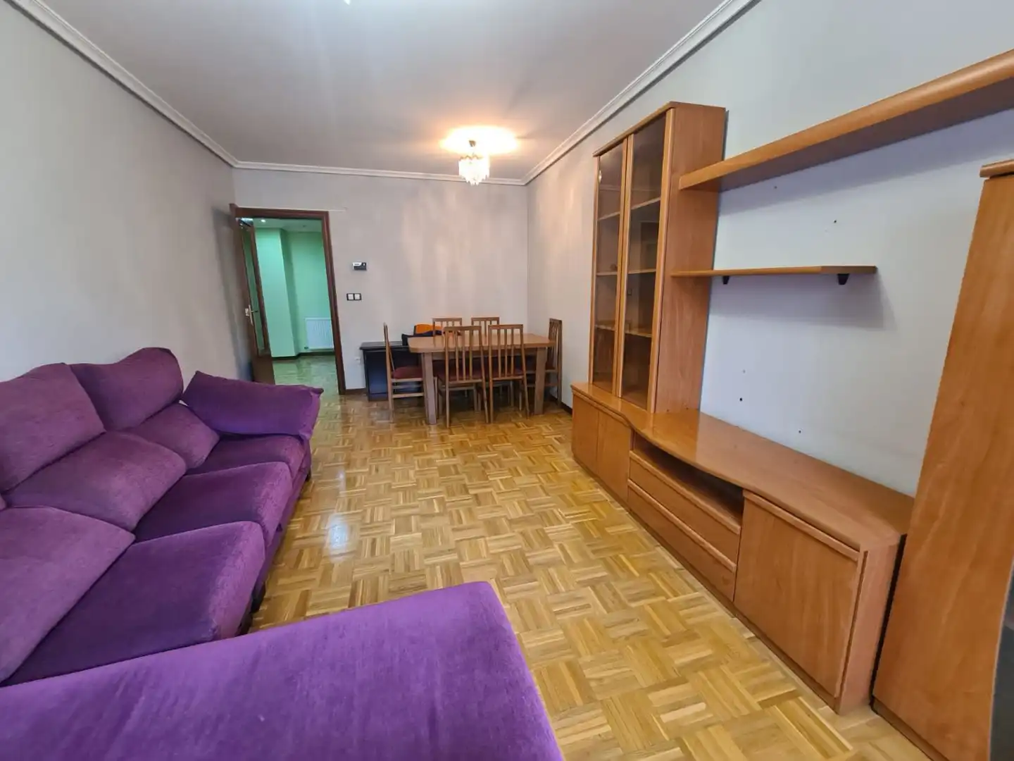 Sala de estar de Apartamento en venta en Miranda de Ebro con Calefacción, Parquet y Terraza