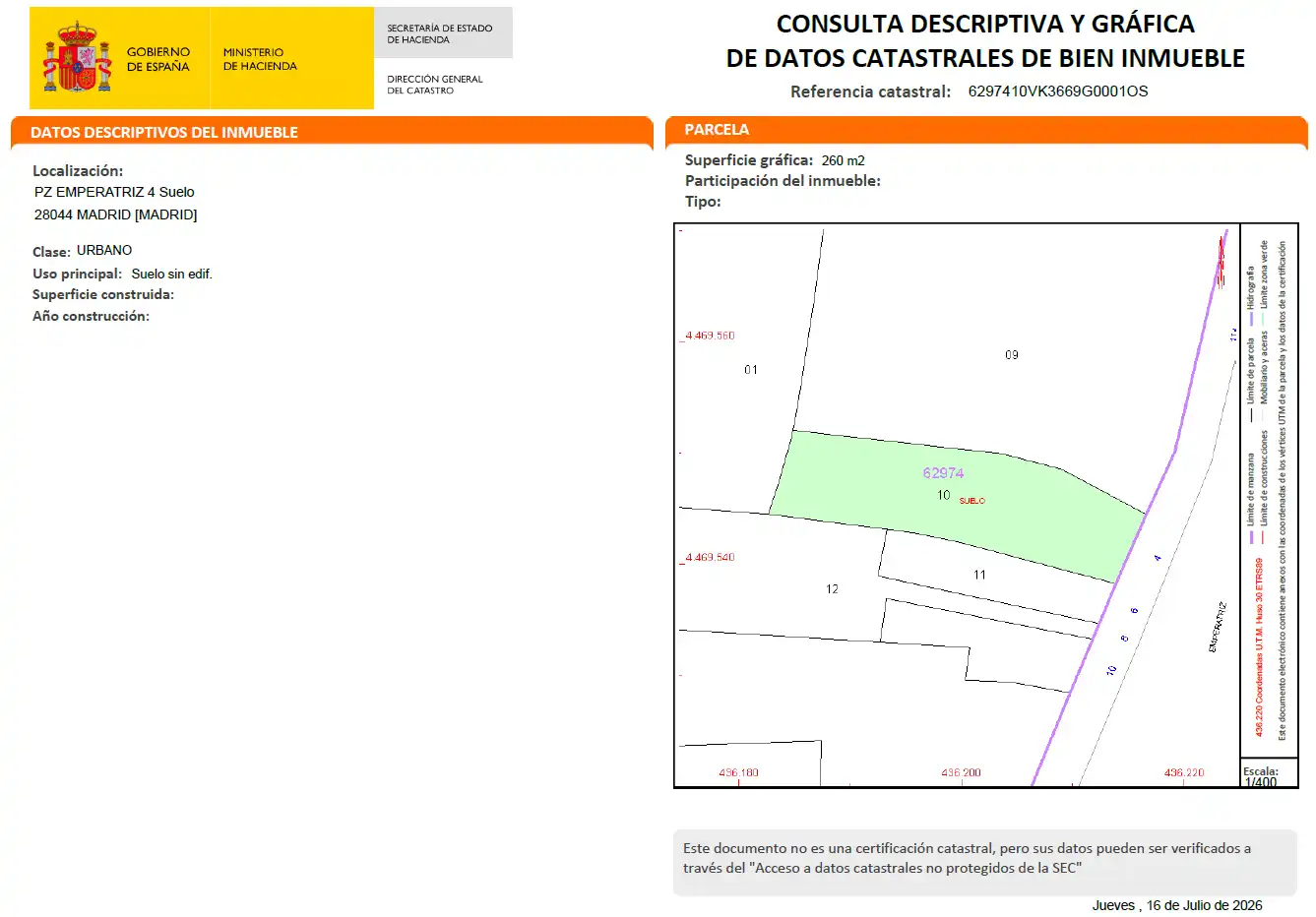 Residential for sale in Madrid