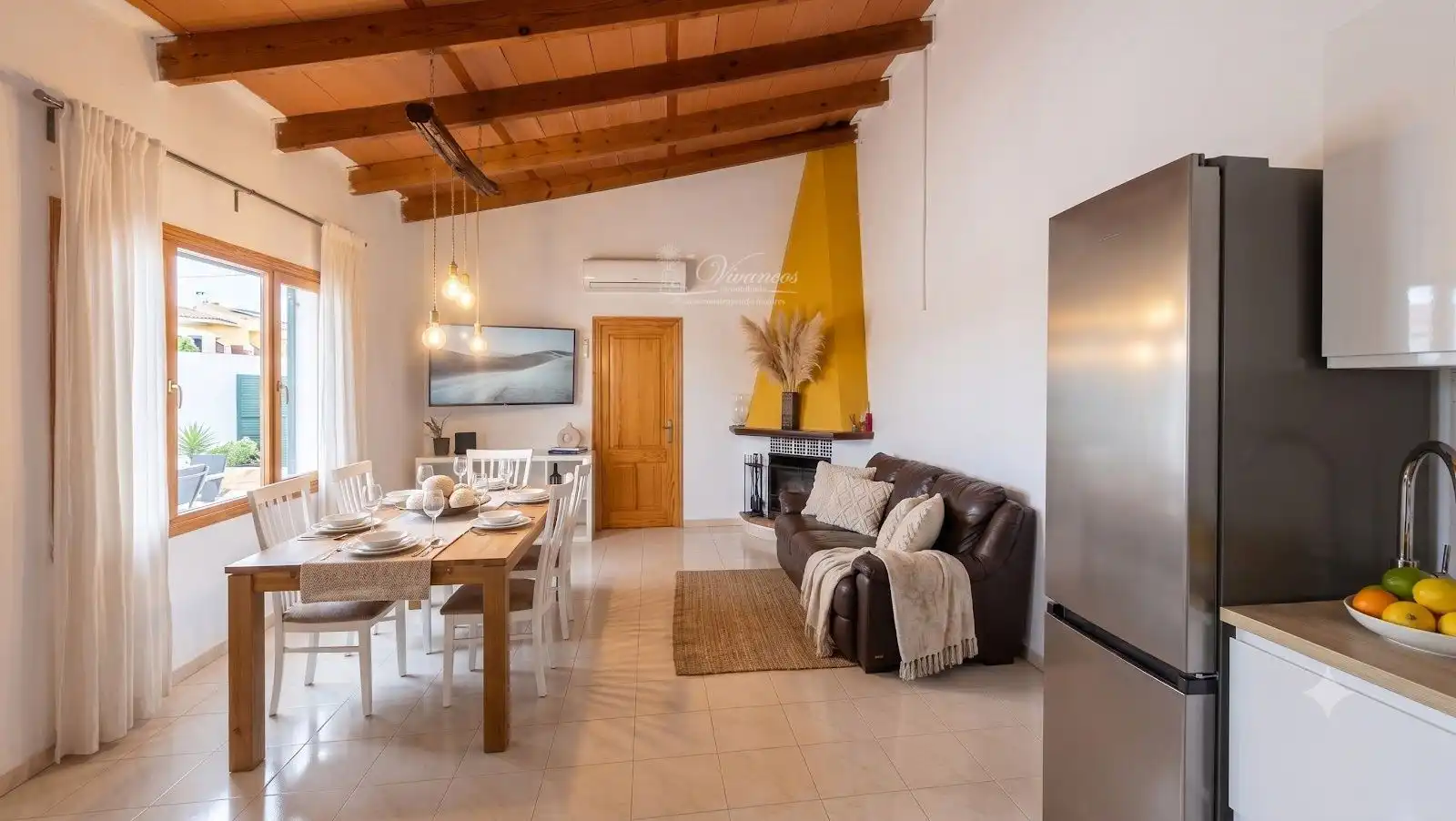 Living room of Houses for rent in Santa Eugènia  with Air Conditioner and Swimming Pool