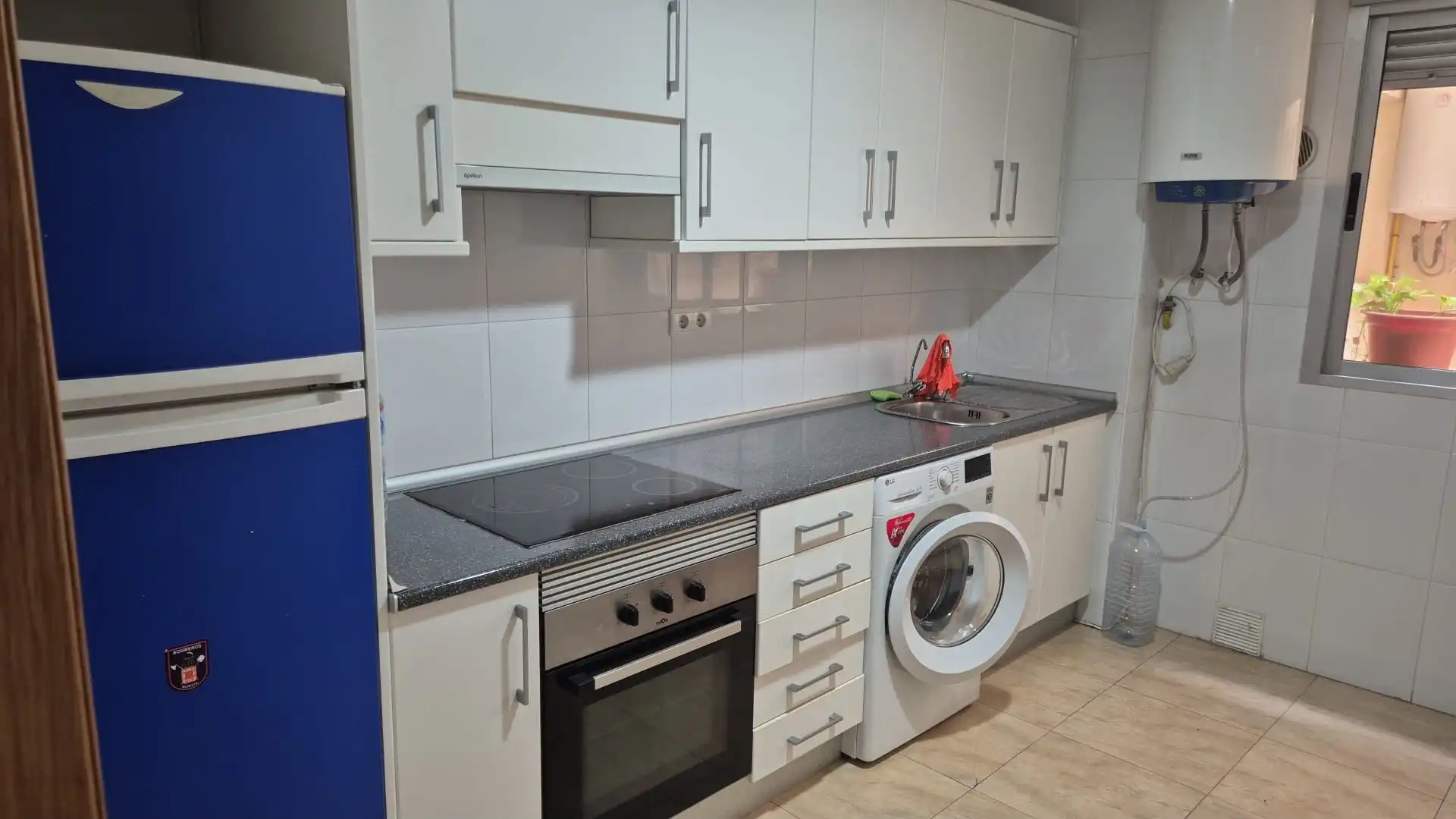 Cocina de Piso de alquiler en Murcia con Aire acondicionado, Trastero y Amueblado