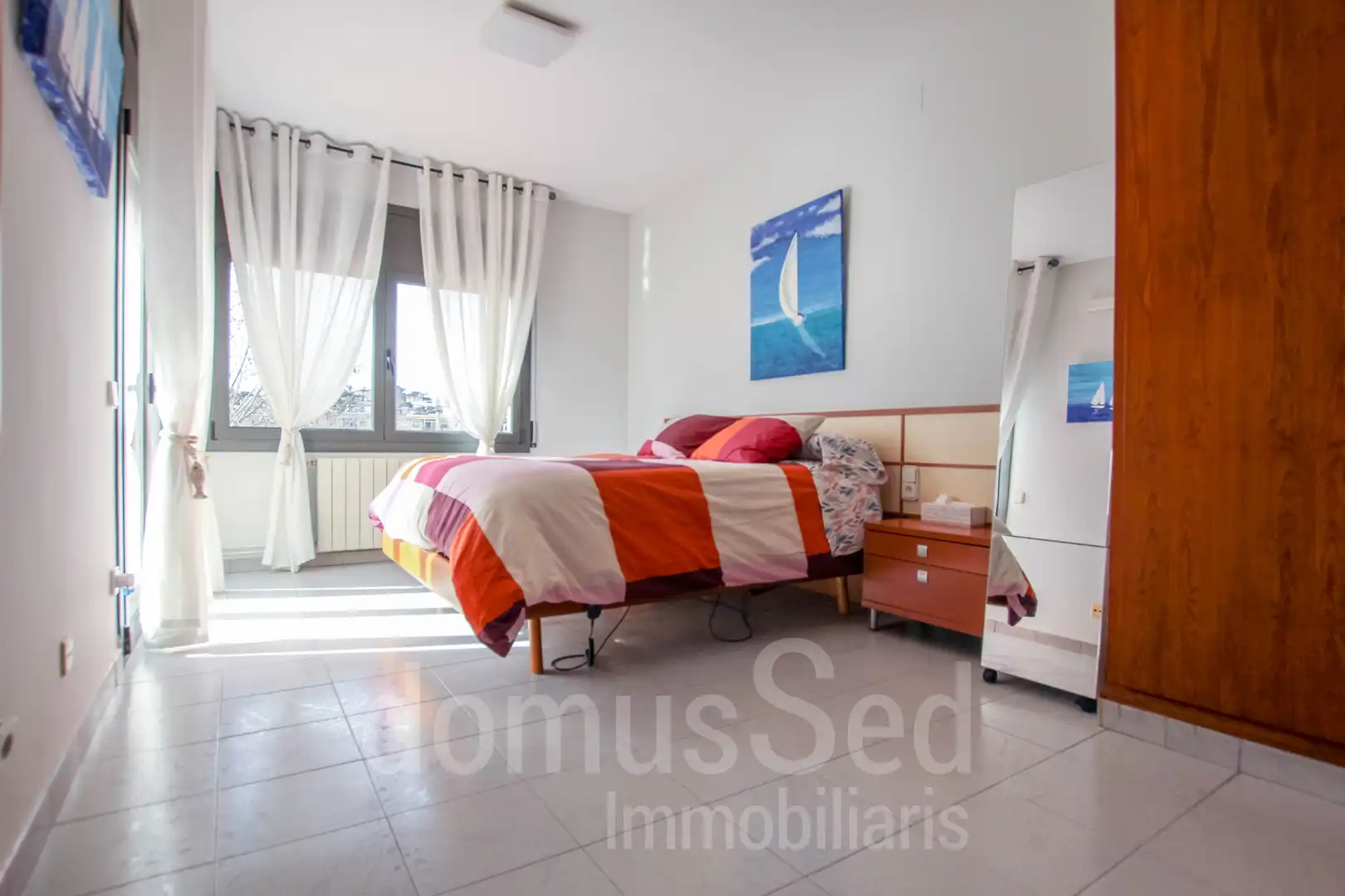 Bedroom of Detached homes for sale in El Masnou  with Air Conditioner, Heating and Terrace