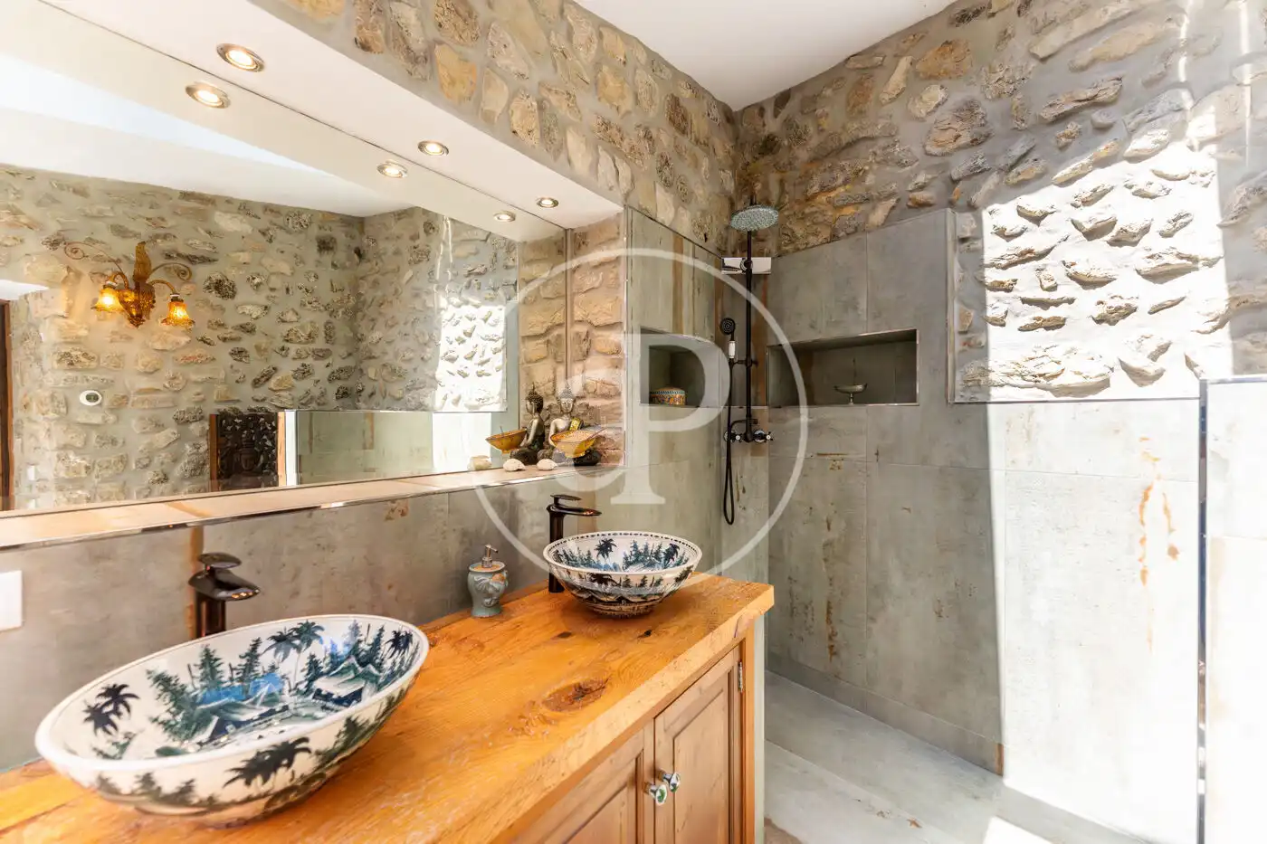 Baño de Casa adosada en venta en Mancor de la Vall con Aire acondicionado, Calefacción y Jardín privado