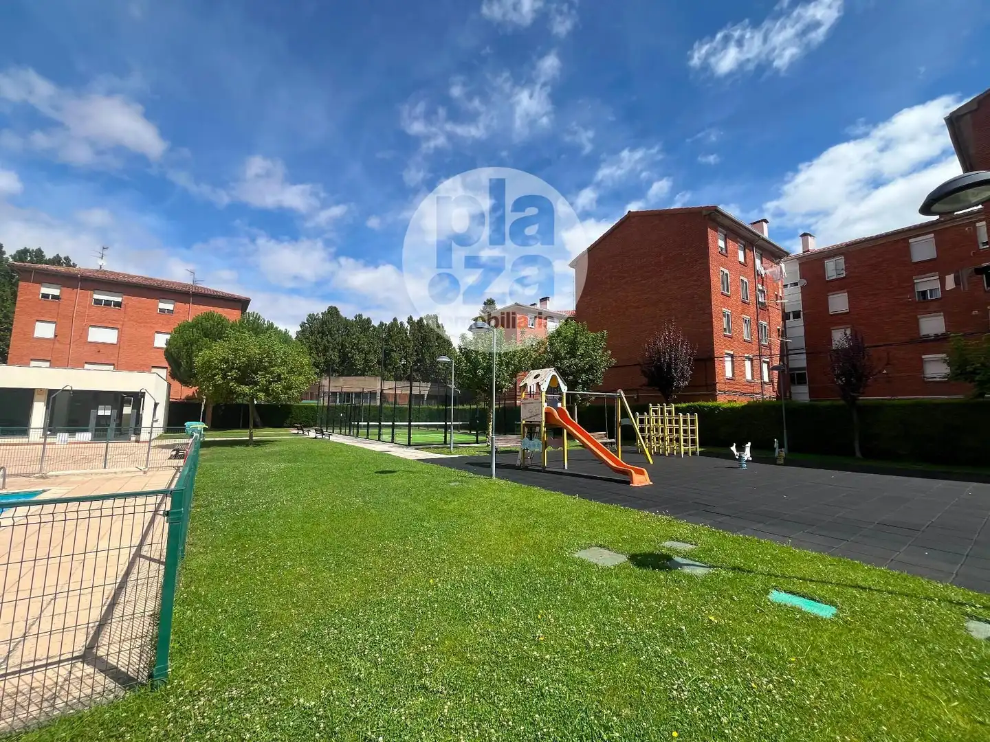 Parking of Flat for sale in Burgos  with Heating, Storage room and Swimming Pool