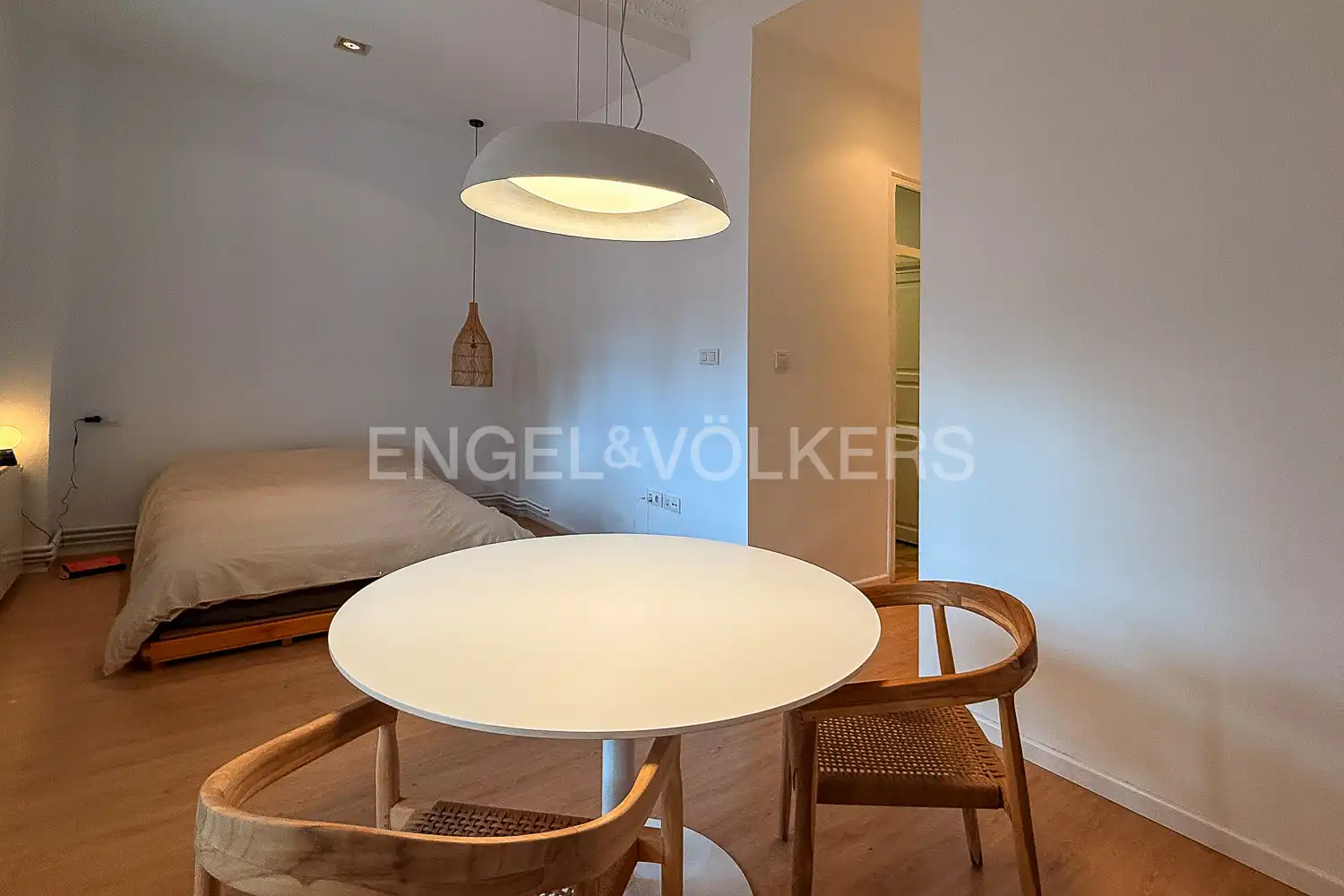 Esszimmer von Wohnung zur Miete in Valencia mit Heizung, Möbliert und Balkon